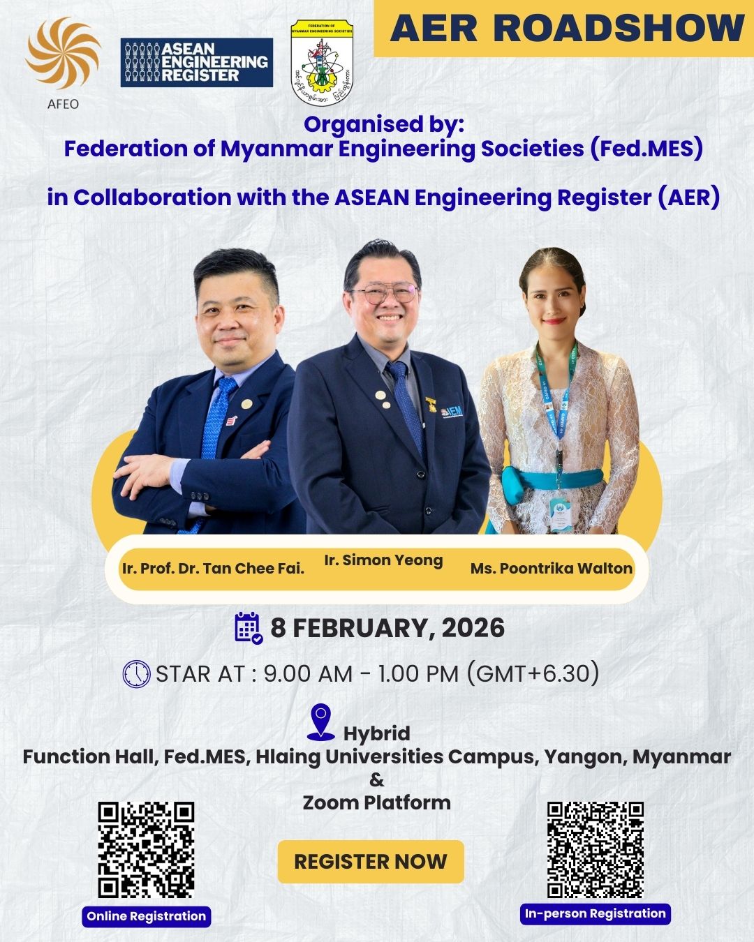 AER ROADSHOW (8-7-2026, Sunday, 9 AM ~ 1 PM)